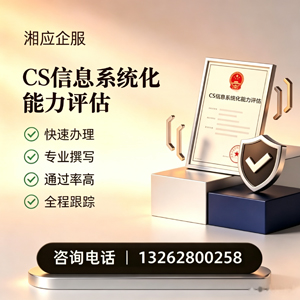 达州CS信息系统化能力评估申报服务